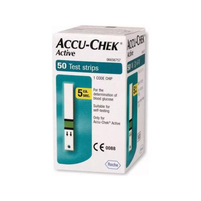 Accu-Chek Active Strip Şeker Ölçüm Test Şeridi 50'li - 1