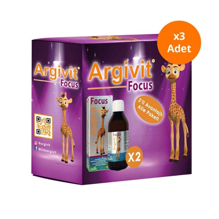 Argivit Focus Şurup İkili Aile Paketi 2x150 ml x3 Paket - 1