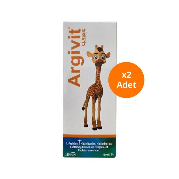 Argivit Vitamin Mineral L-Arjinin Şurup 150 ml x2 Adet - 1