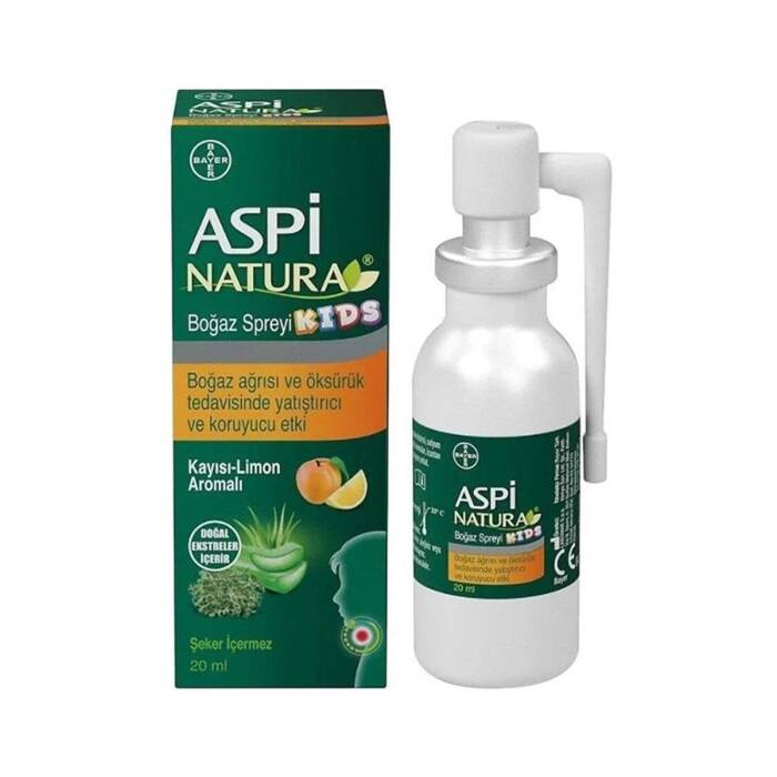 Aspinatura Boğaz Spreyi Kayısı & Limon Aromalı 20 ml - 1