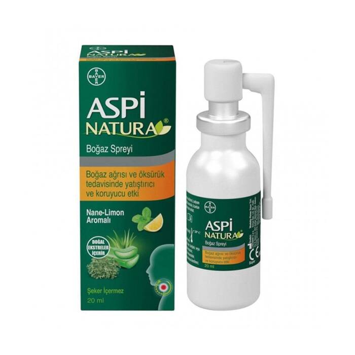 Aspinatura Boğaz Spreyi Nane & Limon Aromalı 20 ml - 1