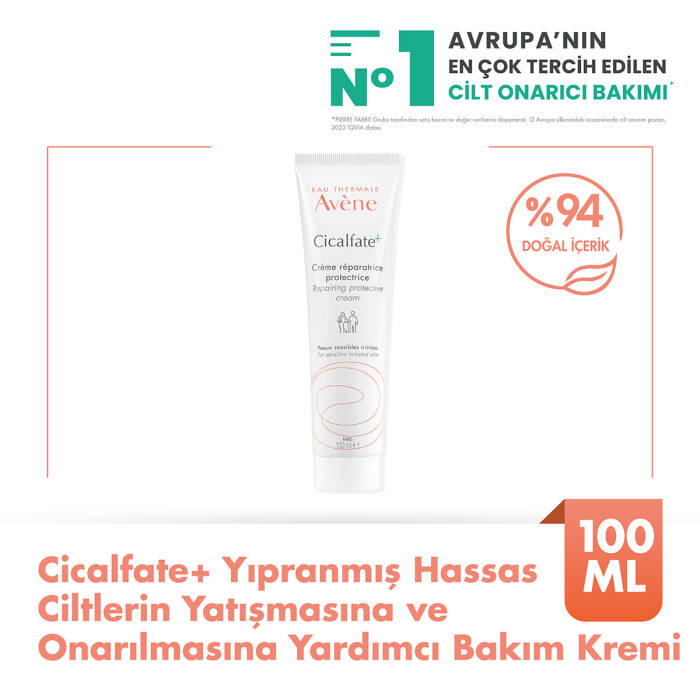 Avene Cicalfate+ Yıpranmış Hassas Ciltlerin Yatışmasına ve Onarılmasına Yardımcı Bakım Kremi 100 ml - 1