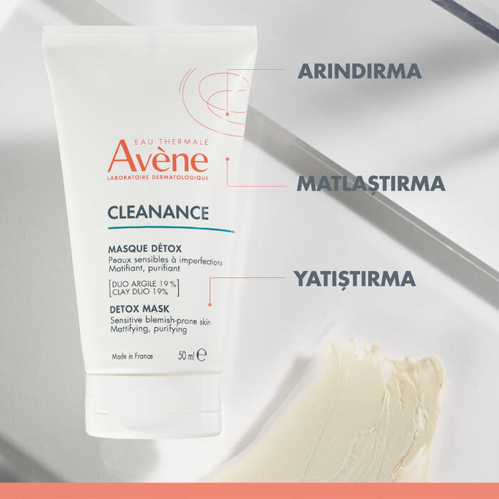 Avene Cleanance Hassas ve Lekeye Eğilimli Ciltler için Matlaştırıcı ve Arındırıcı Kil İçerikli Maske 50 ml - 5