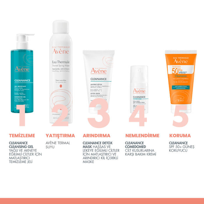 Avene Cleanance Hassas ve Lekeye Eğilimli Ciltler için Matlaştırıcı ve Arındırıcı Kil İçerikli Maske 50 ml - 2