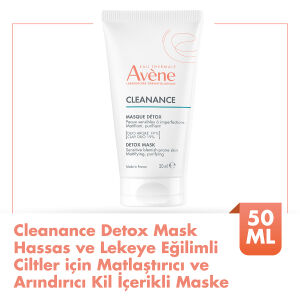 Avene Cleanance Hassas ve Lekeye Eğilimli Ciltler için Matlaştırıcı ve Arındırıcı Kil İçerikli Maske 50 ml - 1