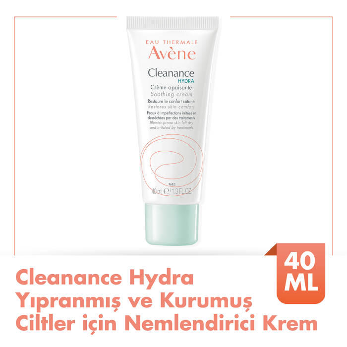 Avene Cleanance Hydra Yıpranmış ve Kurumuş Ciltler için Nemlendirici Krem 40 ml - 1