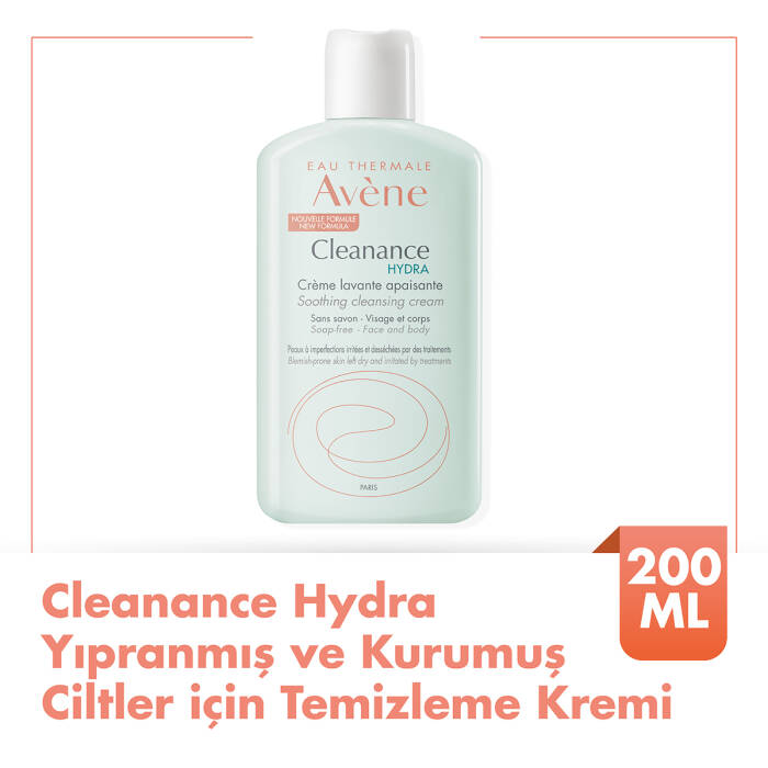 Avene Cleanance Hydra Yıpranmış ve Kurumuş Ciltler için Temizleme Kremi 200 ml - 1