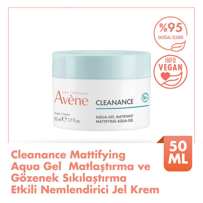 Avene Cleanance Matlaştırma ve Gözenek Sıkılaştırma Etkili Nemlendirici Jel Krem 50 ml - 2