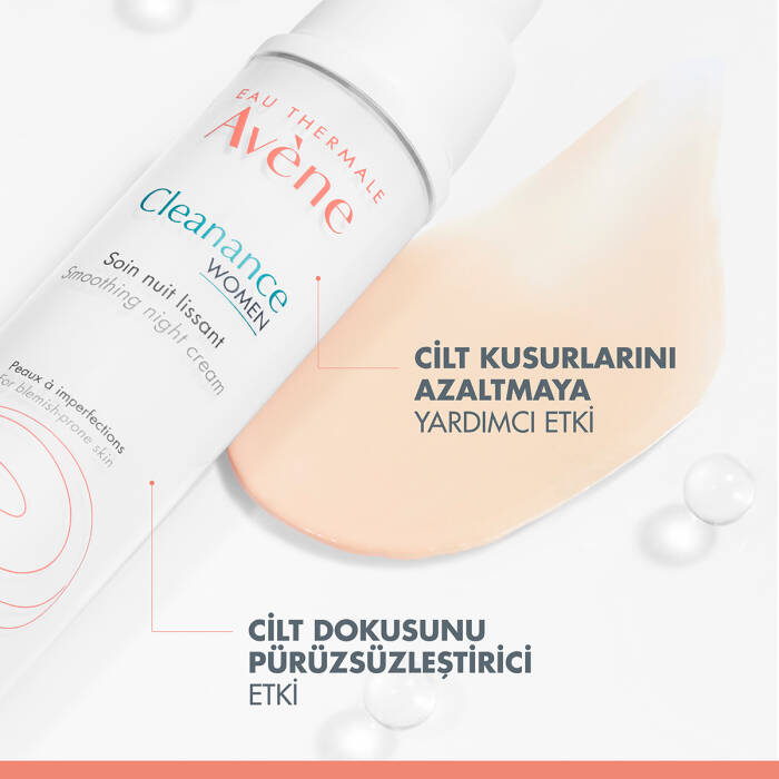 Avene Cleanance Women İzleri ve Kusurları Azaltan Gece Bakım Kremi 30 ml - 4