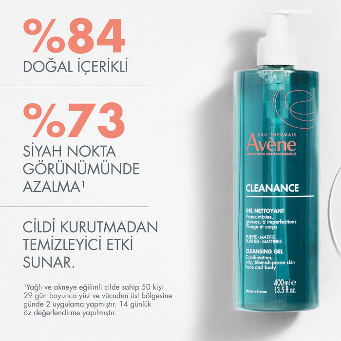 Avene Cleanance Yağlı ve Akneye Eğilimli Ciltler için Matlaştırıcı Temizleme Jeli 400 ml - 7