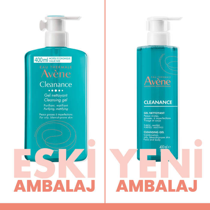 Avene Cleanance Yağlı ve Akneye Eğilimli Ciltler için Matlaştırıcı Temizleme Jeli 400 ml - 2