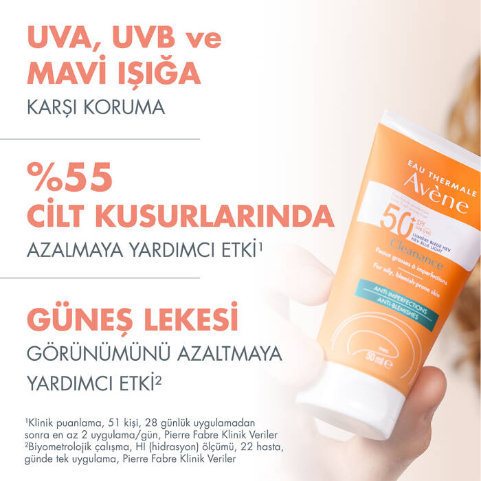 Avene Cleanance Yağlı ve Akneye Eğilimli Ciltler için SPF 50+ Güneş Koruyucu 50 ml - 5