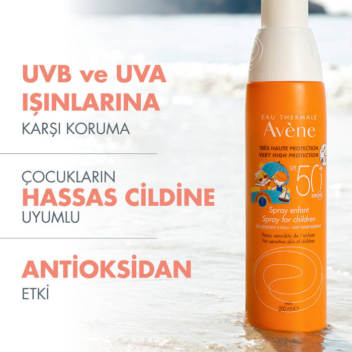 Avene Çocuklar için Güneşten Koruyucu SPF 50+ Vücut Spreyi 200 ml - 5