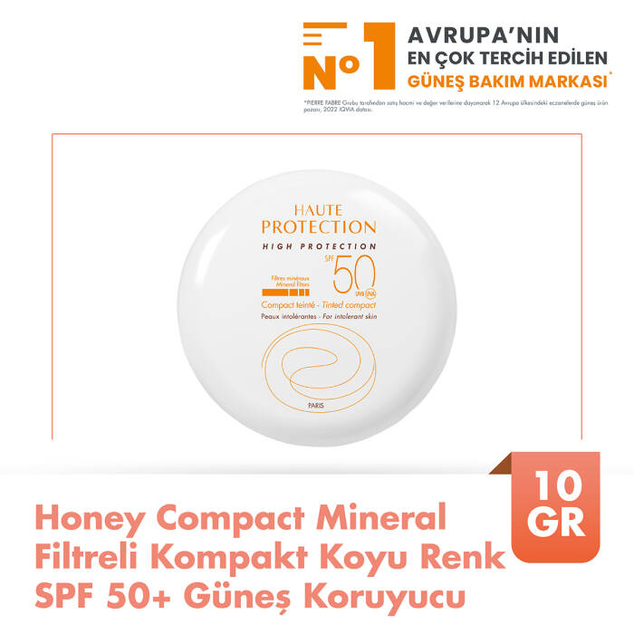 Avene Compact Dore Mineral Filtreli Kompakt Renkli SPF 50+ Güneş Koruyucu 10 gr - 1