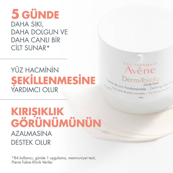 Avene DermAbsolu Sıklık ve Yoğunluk Kaybı Yaşayan Ciltler İçin Gündüz Bakım Kremi 40 ml - 5