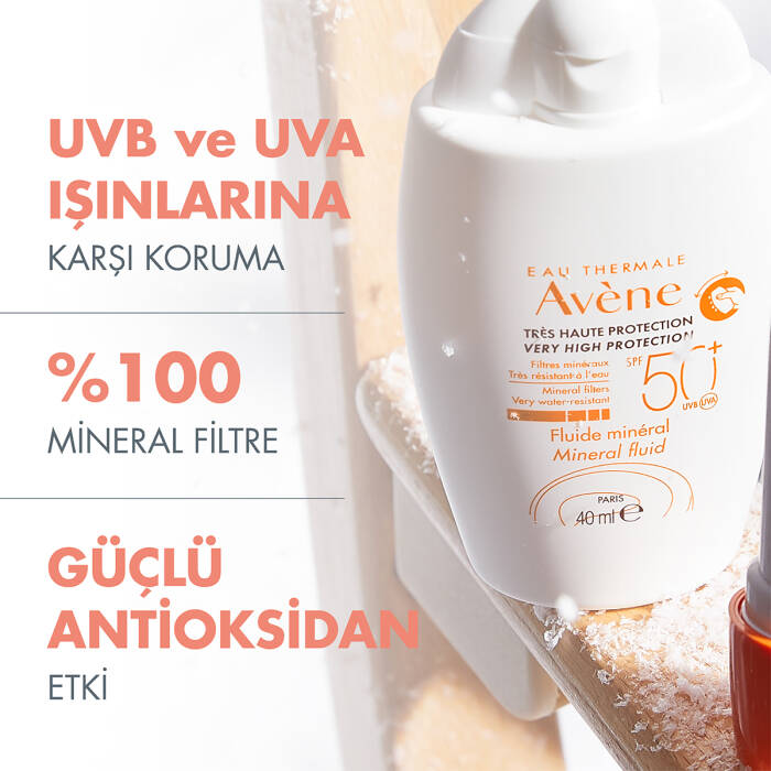 Avene Fluide Mineral Filtreli SPF 50+ Güneş Koruyucu 40 ml - 5