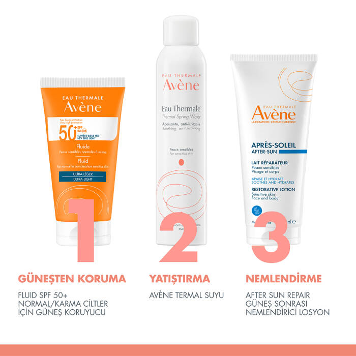 Avene Fluide SPF 50+ Normal ve Karma Ciltler için Güneş Koruyucu 50 ml - 6