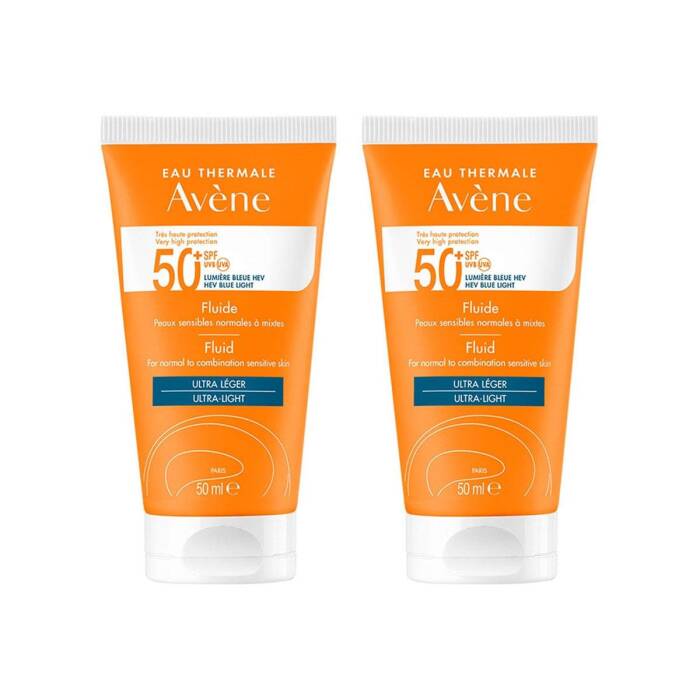 Avene Fluide SPF 50+ Normal ve Karma Ciltler için Güneş Koruyucu 50 ml x2 Adet - 1