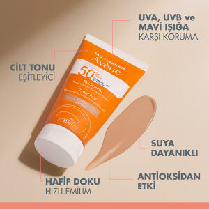 Avene Fluide SPF 50+ Normal ve Karma Ciltler için Renkli Güneş Koruyucu 50 ml - 4