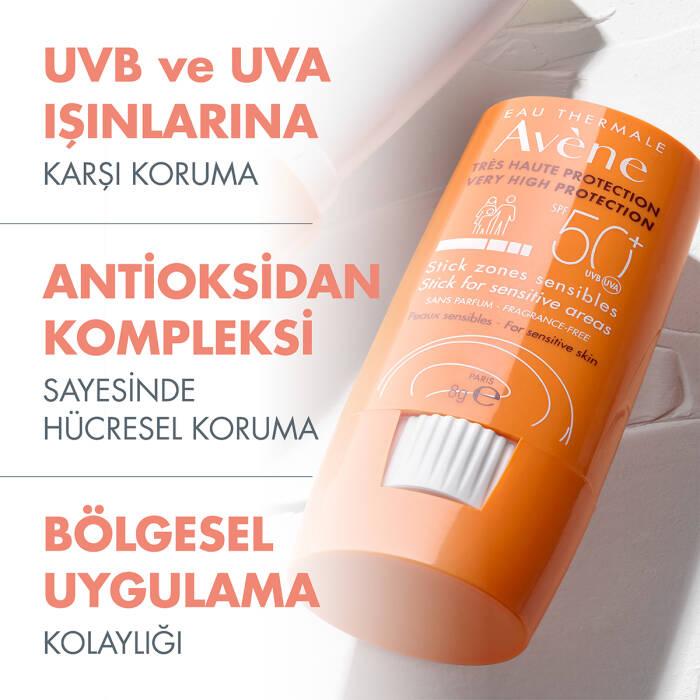 Avene Hassas Bölgeler için SPF 50+ Güneşten Koruyucu Stick 8 gr - 5