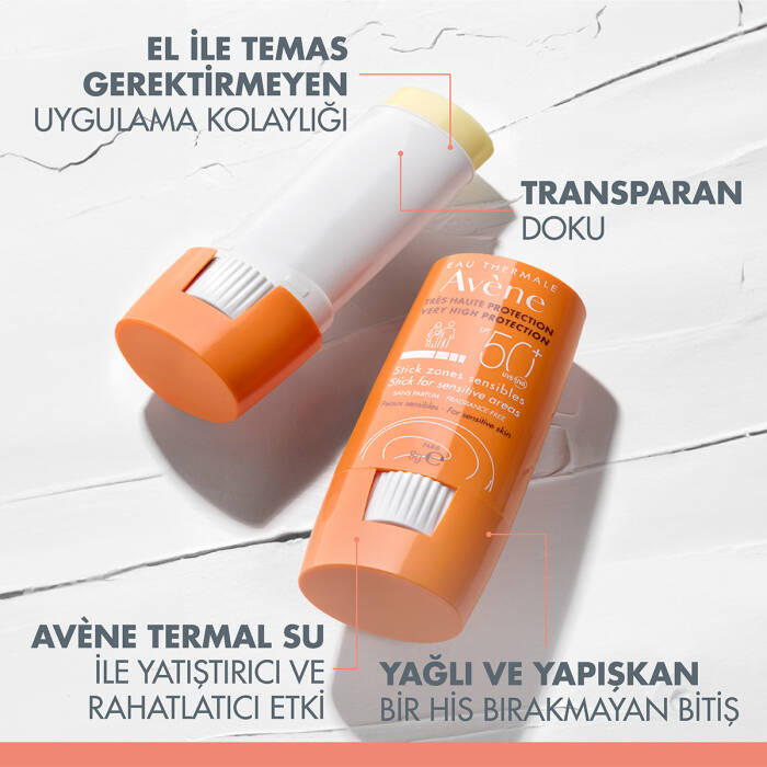 Avene Hassas Bölgeler için SPF 50+ Güneşten Koruyucu Stick 8 gr - 3