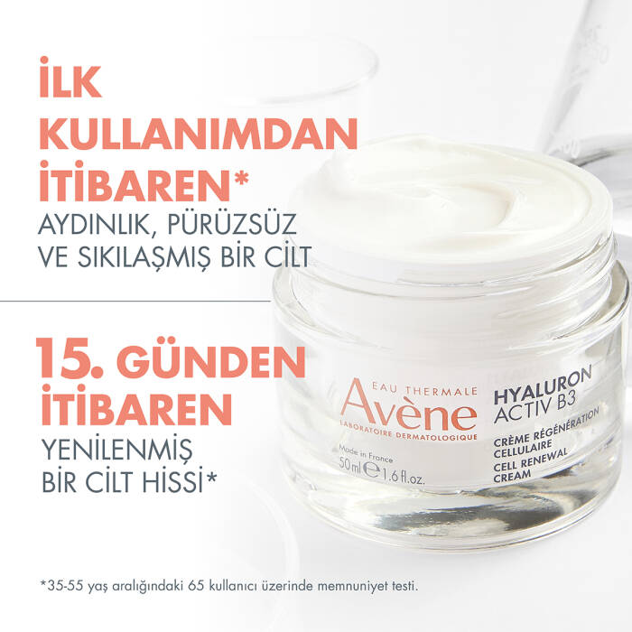 Avene Hyaluron ACTIV B3 Hyaluronik Asit ve Niasinamid İçerikli Hücre Yenilemeye Yardımcı Krem 50 ml - 5