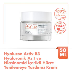 Avene Hyaluron ACTIV B3 Hyaluronik Asit ve Niasinamid İçerikli Hücre Yenilemeye Yardımcı Krem 50 ml - 1