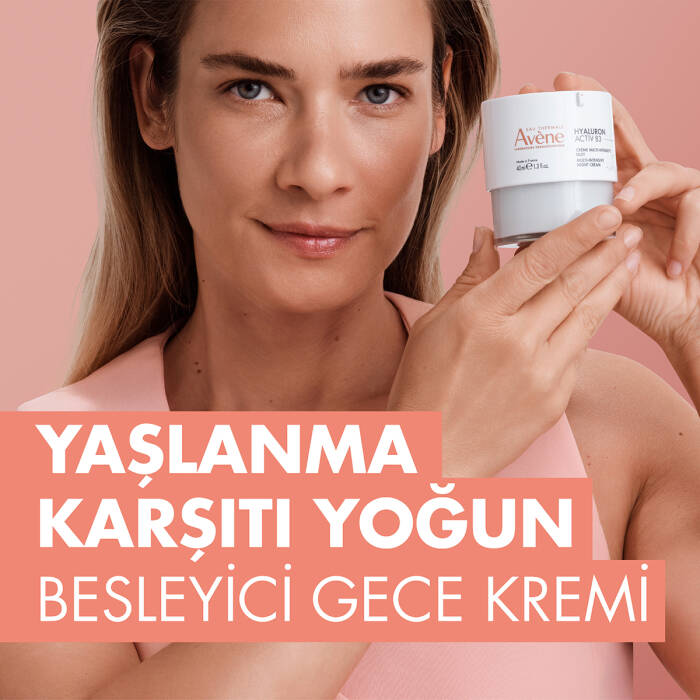 Avene Hyaluron ACTIV B3 Hyaluronik Asit ve Niasinamid İçerikli Yoğun Gece Kremi 40 ml - 2