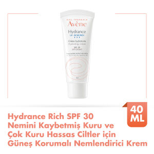 Avene Hydrance Rich SPF30 Kuru ve Hassas Ciltler için Güneş Korumalı Nemlendirici Krem 40 ml - 1