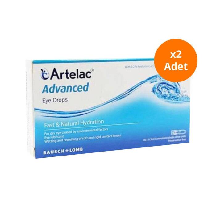 Bausch & Lomb Artelac Advanced Göz Damlası 30 x 0,5 ml x2 - 1