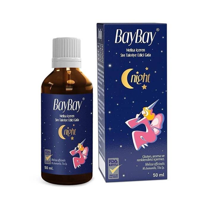 Baybay Night Melisa İçeren Bitkisel Damla 50 ml - 1