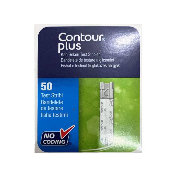 Bayer Contour Plus Test Strips 50'li Şeker Ölçüm Çubuğu - 1