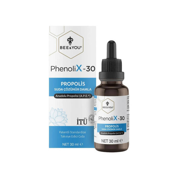 Bee & You PhenoliX-30 Propolis Suda Çözünür Damla 30 ml - 1