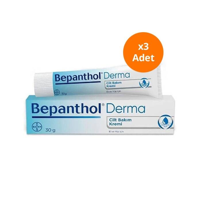 Bepanthol Derma Cilt Bakım Kremi 30 gr x 3 Adet - 1