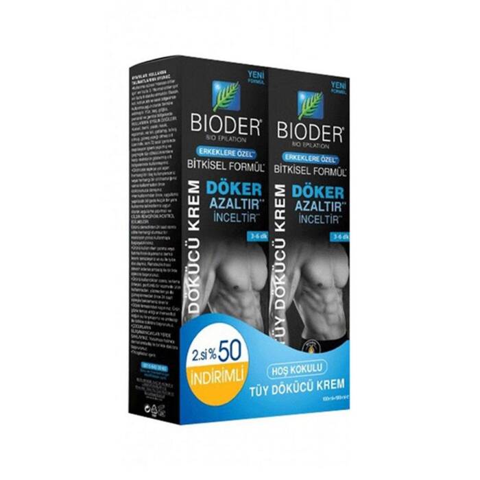 Bioder Tüy Dökücü Krem Erkek 100 ml x2 - 1