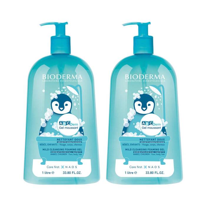 Bioderma Abcderm Foaming Cleanser 1 lt x2 Adet - 1