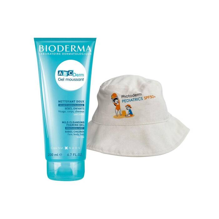 Bioderma Abcderm Foaming Cleanser 200 ml + Photoderm Çocuk Şapkası (KAMPANYA ÜRÜNÜ) - 1