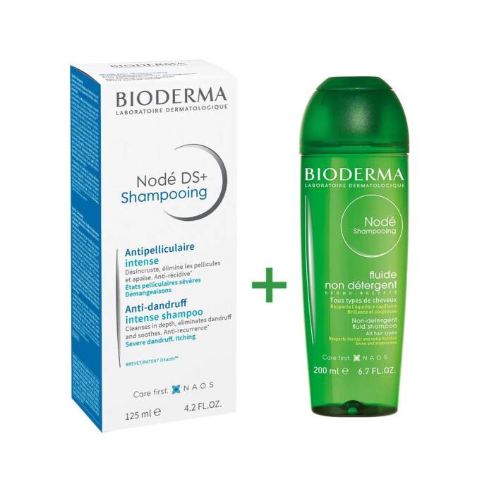 Bioderma Node DS+ Cream Shampoo 125 ml + Bioderma Node Fluid Shampoo 200 ml - 1