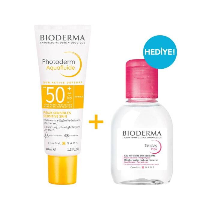 Bioderma Photoderm Aquafluide SPF50+ 40 ml + Sensibio H2O 100 ml - 1