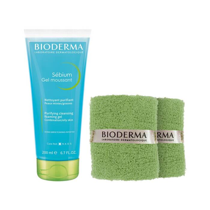 Bioderma Sebium Foaming Gel 200 ml + Bilek Havlusu Hediyeli - 1