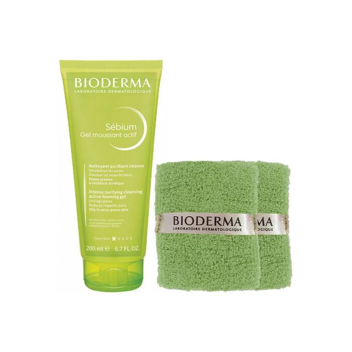 Bioderma Sebium Foaming Gel Active 200 ml + Bilek Havlusu Hediyeli - 1