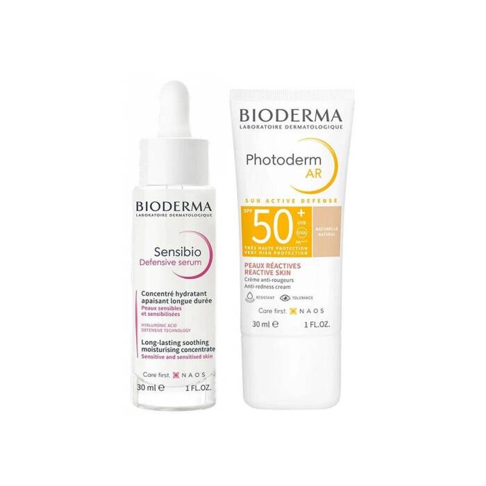 Bioderma Sensibio Defensive Serum 30 ml + Bioderma Photoderm Ar SPF50+ 30 ml - 1