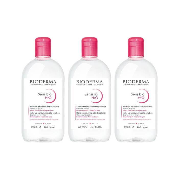 Bioderma Sensibio H2O 500 ml x 3 Adet - 1