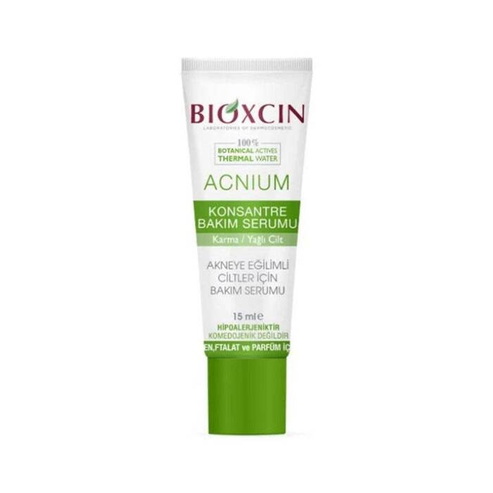 Bioxcin Acnium Karma ve Yağlı Ciltler İçin Konsantre Bakım Serumu 15 ml - 1