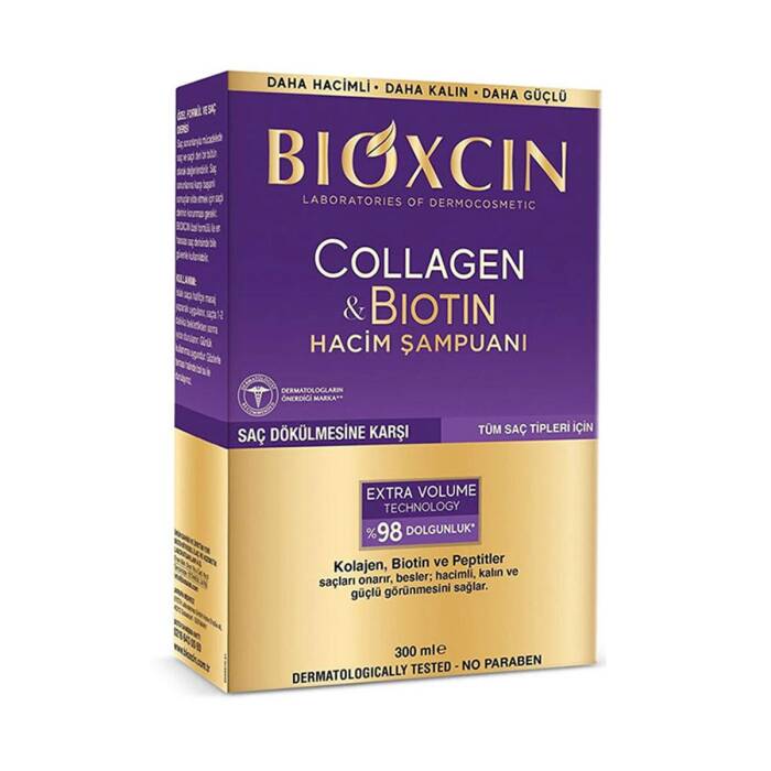 Bioxcin Collagen & Biotin Ekstra Hacim ve Dolgunlaştırıcı Şampuan 300 ml - 1