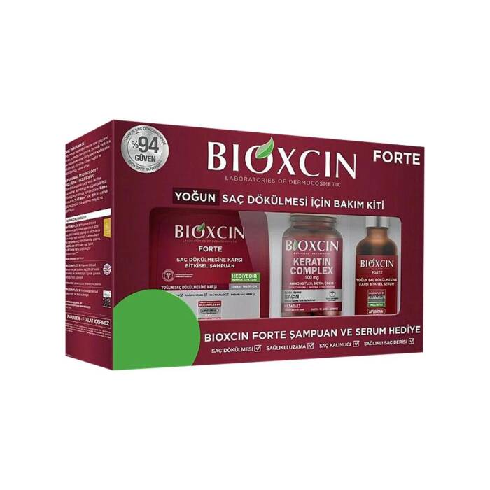 Bioxcin Forte Yoğun Saç Dökülmesi İçin Bakım Kiti - 1