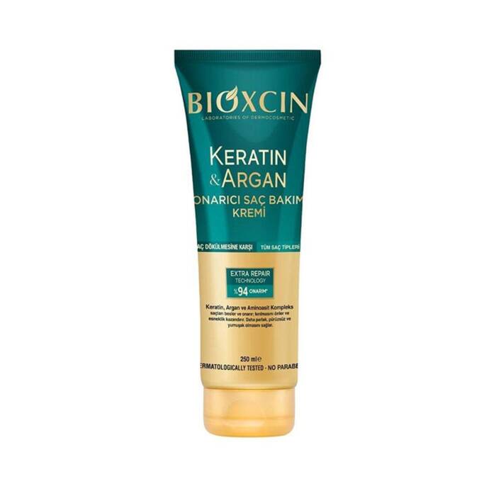 Bioxcin Keratin & Argan Onarıcı Saç Bakım Kremi 250 ml - 1