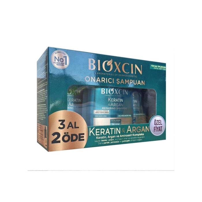 Bioxcin Keratin & Argan Onarıcı Şampuan 300 ml - 3 Al 2 Öde - 1