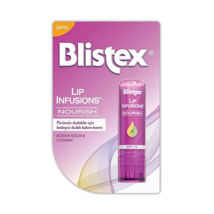 Blistex Lip Infusions Nourish SPF15 Pürüzsüz Dudaklar İçin Besleyici Dudak Bakım Kremi 3.7 gr - 1