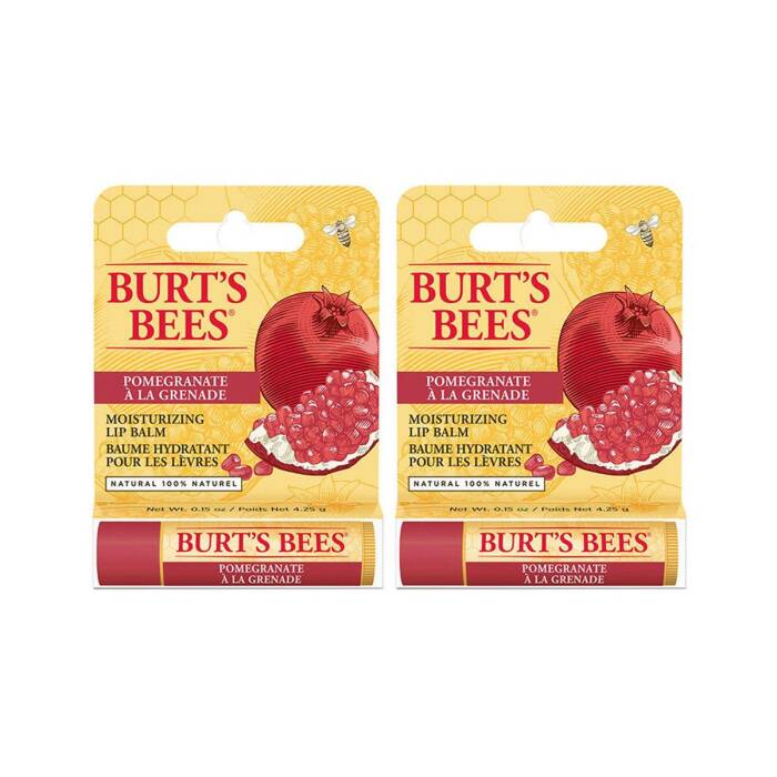 Burt's Bees Lip Balm Pomegranate Nar Özlü Dudak Bakım Kremi 4.25 gr x2 Adet - 1